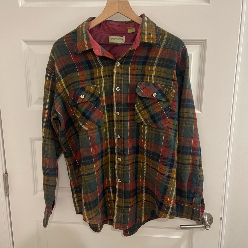 St. John’s Bay Men's Multicolor Plaid Shirt/Shacket